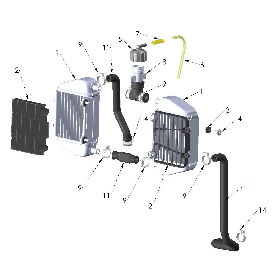 23-CX50SRx-FWE-Coolant-System Coolant System 2023 Cobra CX50SRx FWE - Image 1