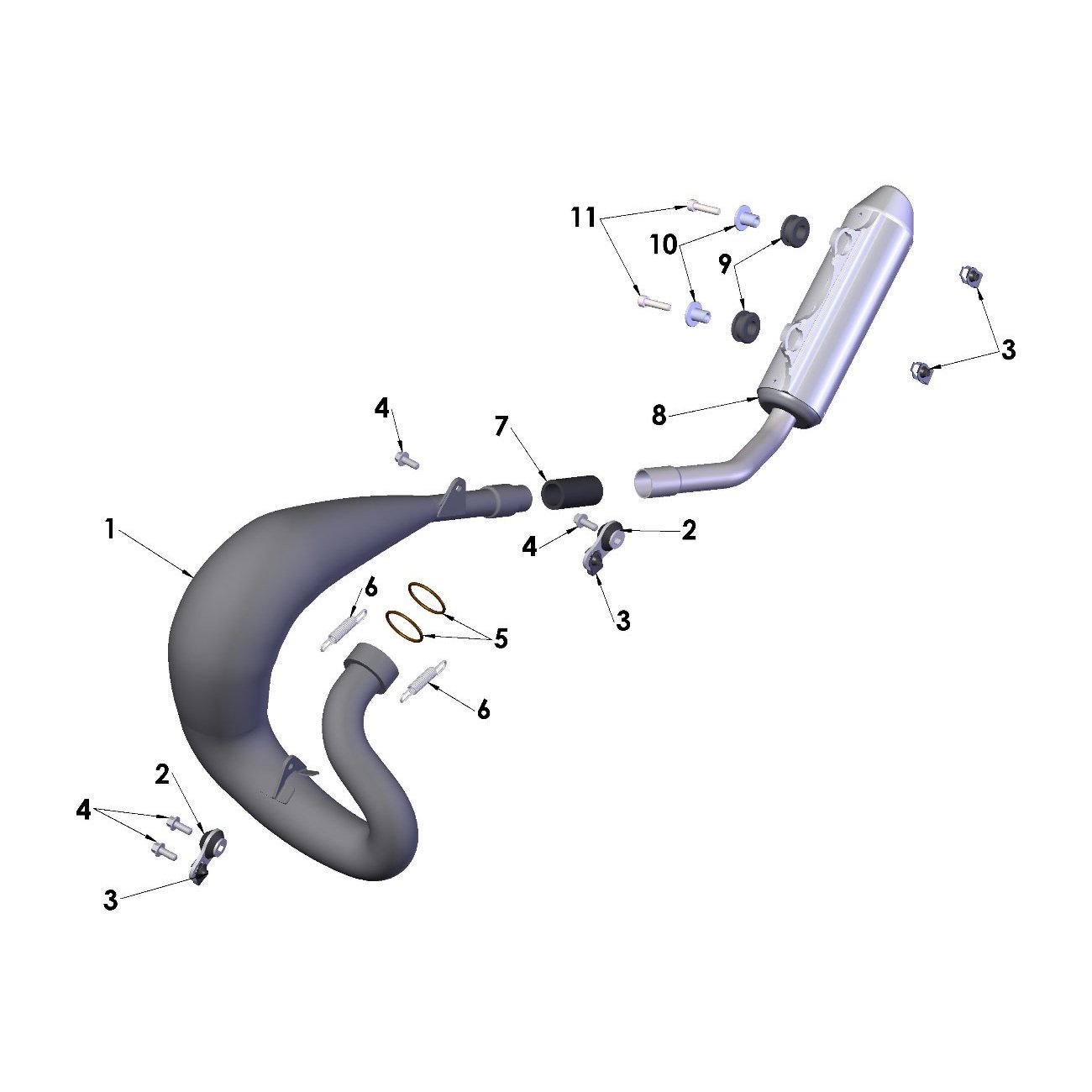 25-CX65-Exhaust-System Exhaust System 2025 Cobra CX65 - Image 1